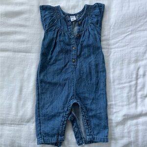 Old Navy Blue Denim baby Romper